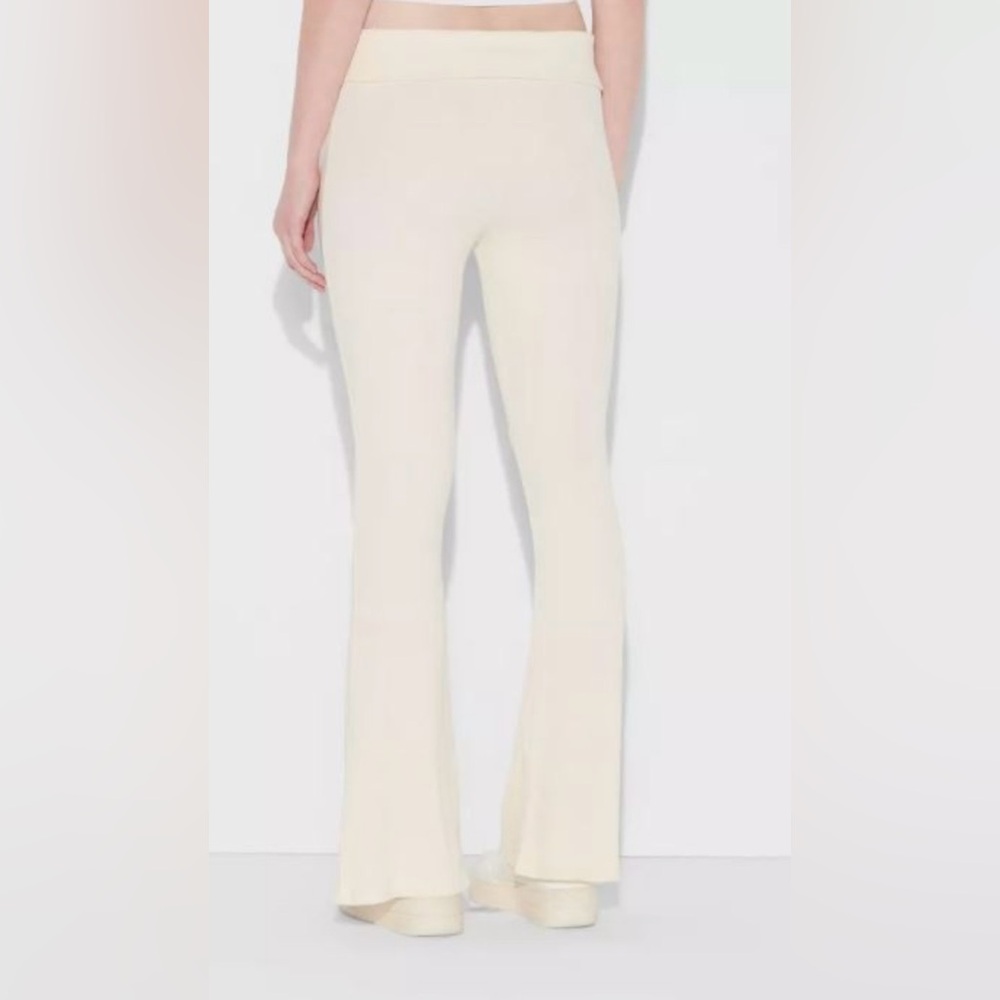 Hello Kitty Cream Flare Pants-L - Picture 3 of 5